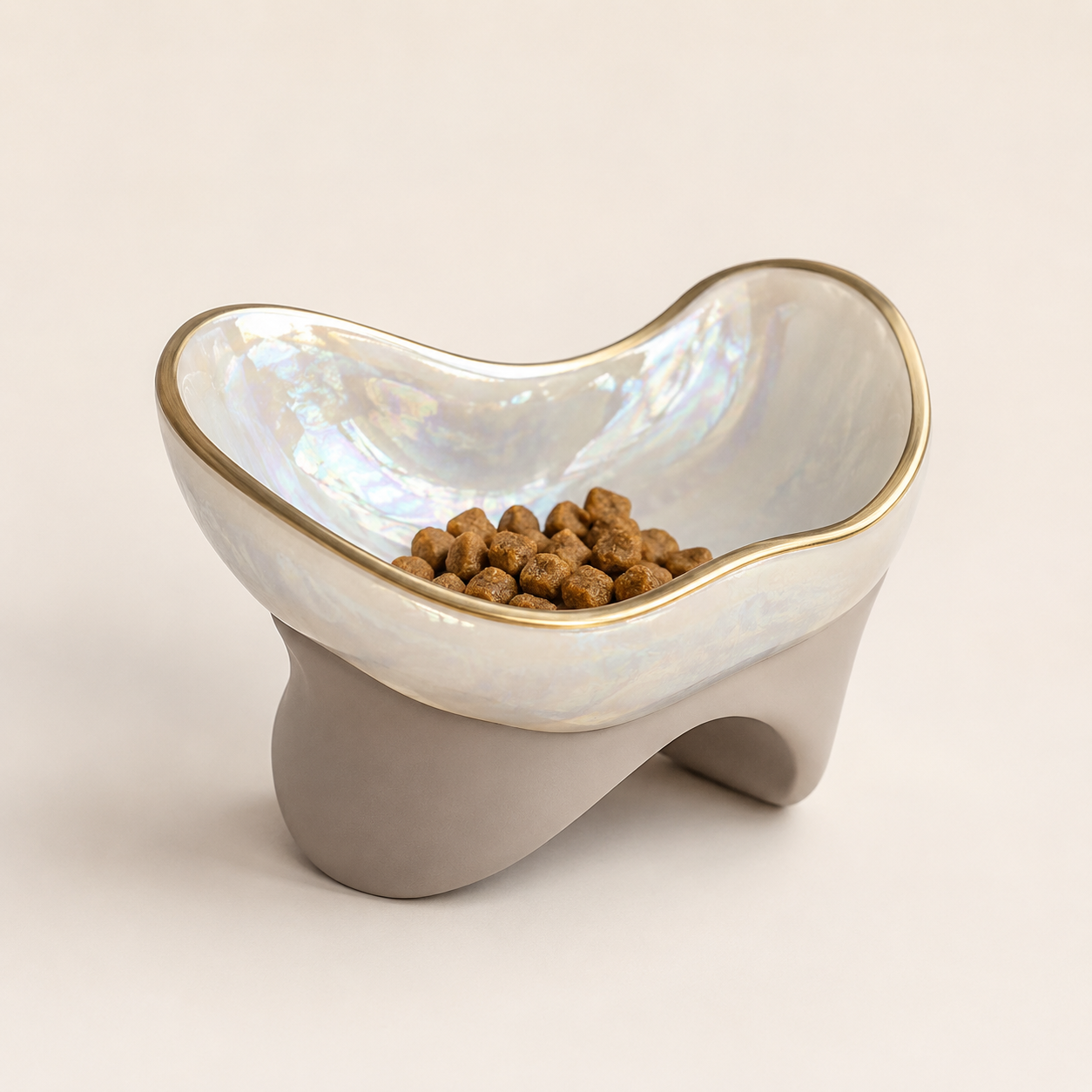 Glowllift™ PearlCove Raised Feeding Bowl